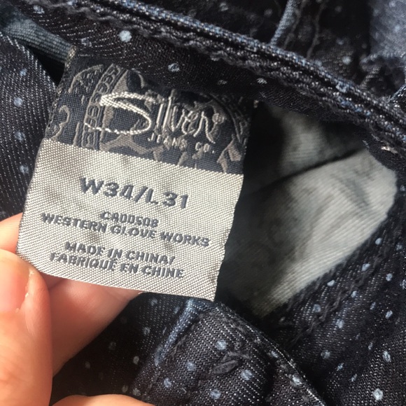 Silver Jeans “Suki” super skinny polka dot denim - Picture 6 of 6